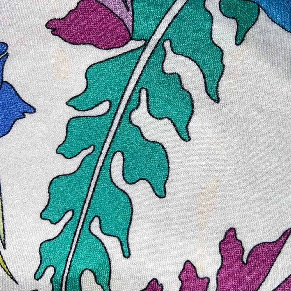 Averardo Bessi Floral Print Short Sleeve Shift Dress Size 6 - Picture 10 of 10